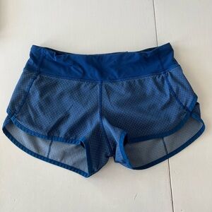 Lululemon Athletica Blue Athletic Shorts Streamlined Design